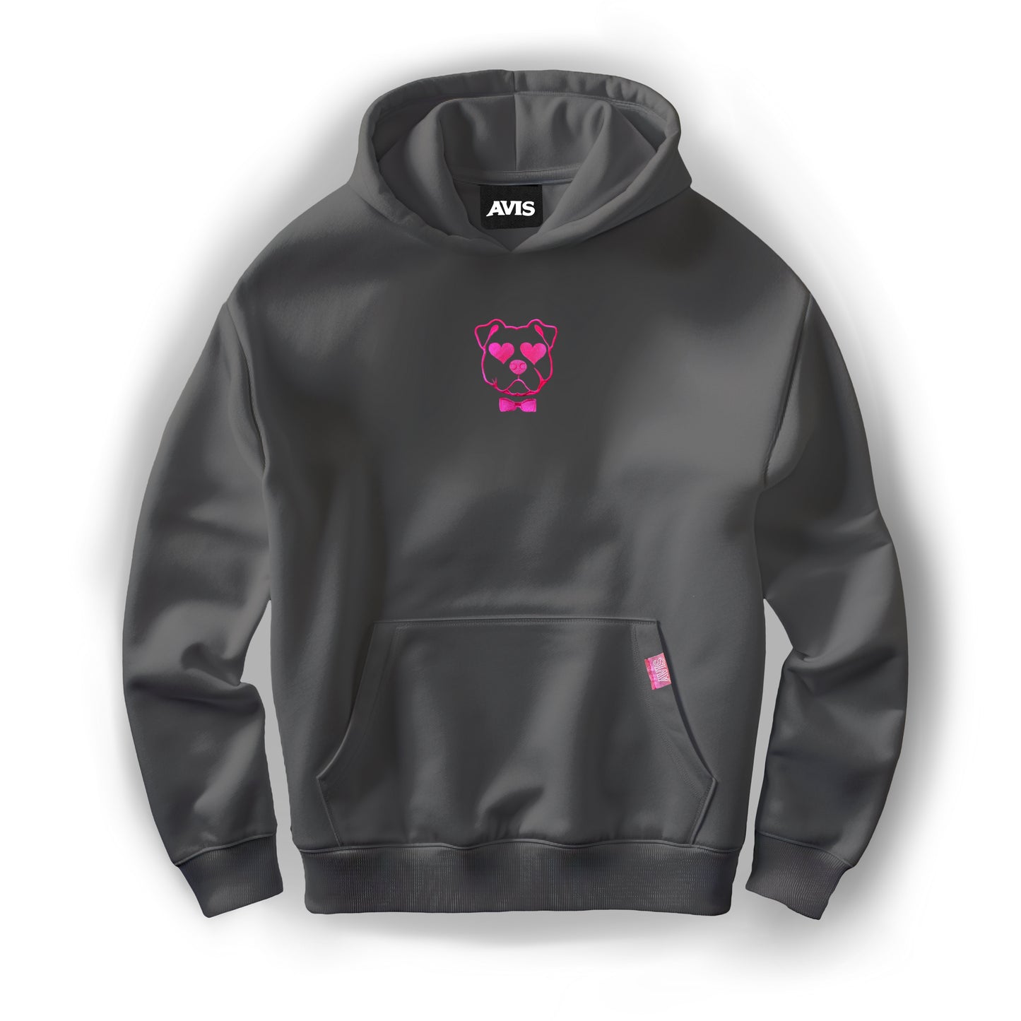 BRAVE LOVE HOODIE GREY