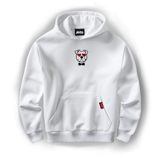 BRAVE LOVE HOODIE WHITE